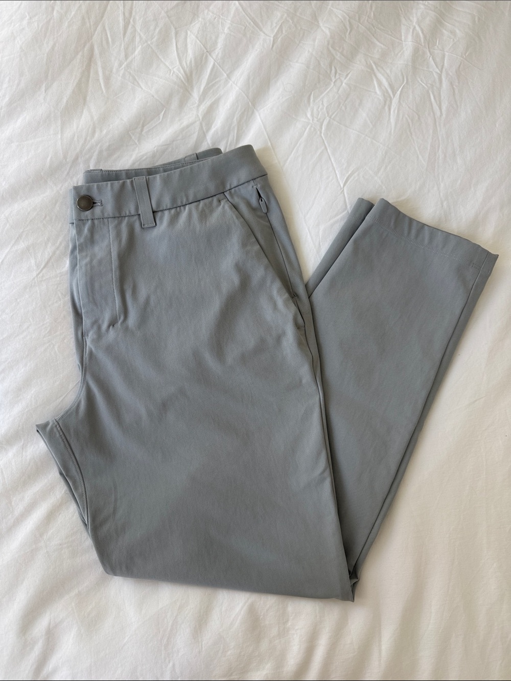 Lululemon Men's ABC Slim Dress Pants in Light Gray